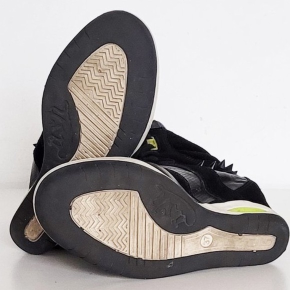 ASH black and neon wedge sneakers - Picture 4 of 6